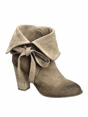 NIB $229 Antelope 782 Sueded Leather Booties
